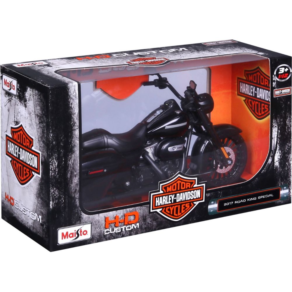 Motocicleta metalica, Maisto, Harley-Davidson, 2017 Road King Special, 1:12