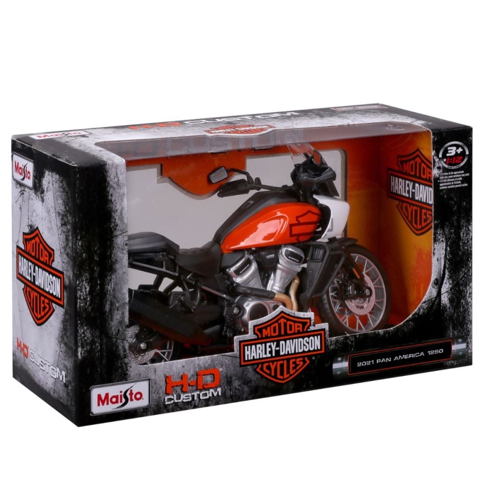 Motocicleta metalica, Maisto, Harley-Davidson, 2021 Pan America 1250, 1:12