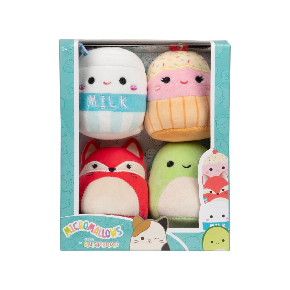 Set 4 jucarii de plus, Squishmallows, Micromallows
