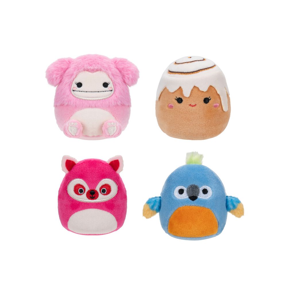 Set 4 jucarii de plus, Squishmallows, Micromallows