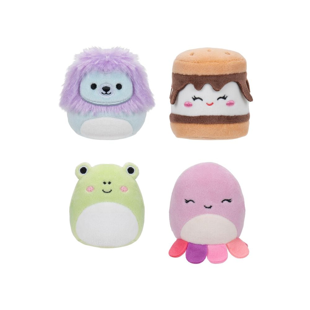 Set 4 jucarii de plus, Squishmallows, Micromallows