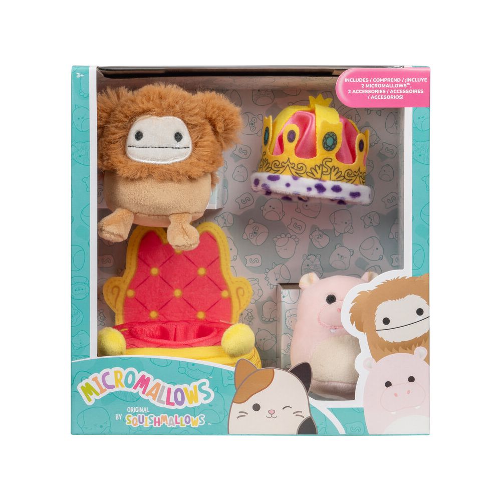 Set 2 jucarii de plus cu accesorii, Squishmallows, Micromallows