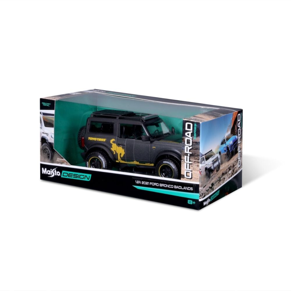 Masina din metal, Maisto, Design Off-Road Series, 2021 Ford Bronco Badlands, 1:24
