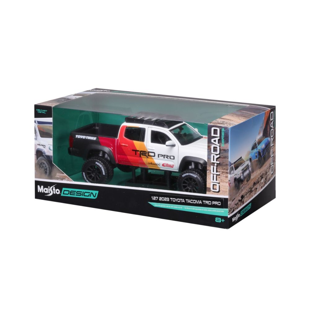 Masina din metal, Maisto, Design Off-Road Series, 2023 Toyota Tacoma TRD PRO, 1:27