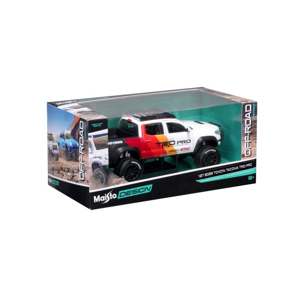 Masina din metal, Maisto, Design Off-Road Series, 2023 Toyota Tacoma TRD PRO, 1:27