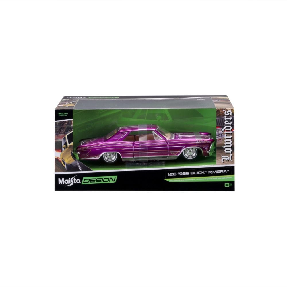 Masina din metal, Maisto, Design Lowriders, 1965 Buick Riviera, 1:26