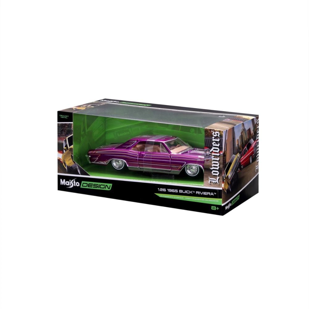 Masina din metal, Maisto, Design Lowriders, 1965 Buick Riviera, 1:26
