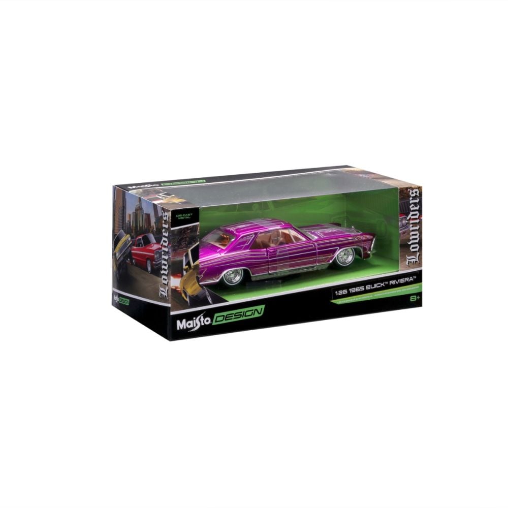 Masina din metal, Maisto, Design Lowriders, 1965 Buick Riviera, 1:26