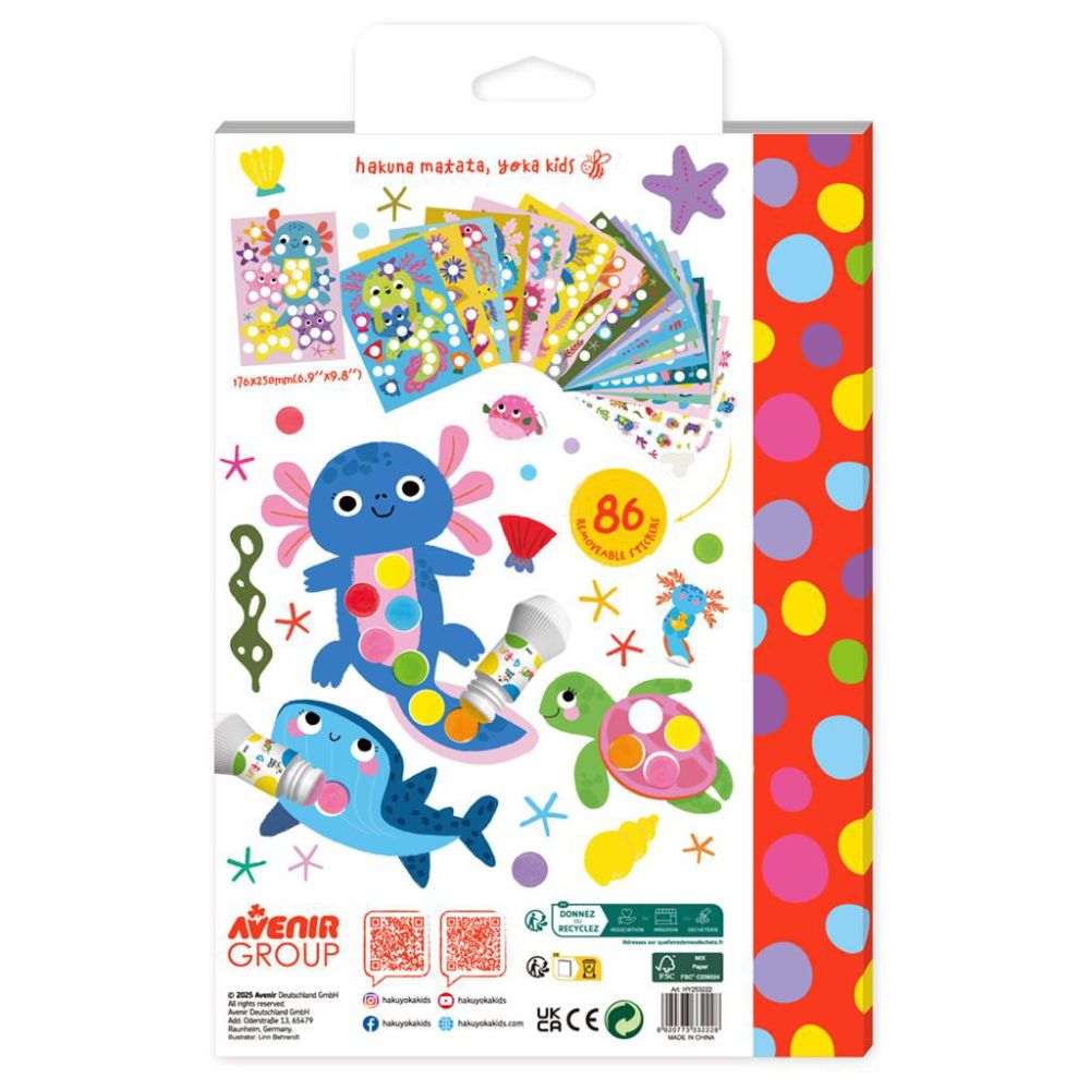 Carte de colorat, Avenir, Dots4Fun, Axolotl