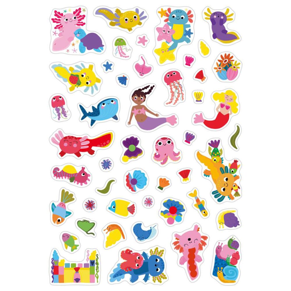 Carte de colorat, Avenir, Dots4Fun, Axolotl