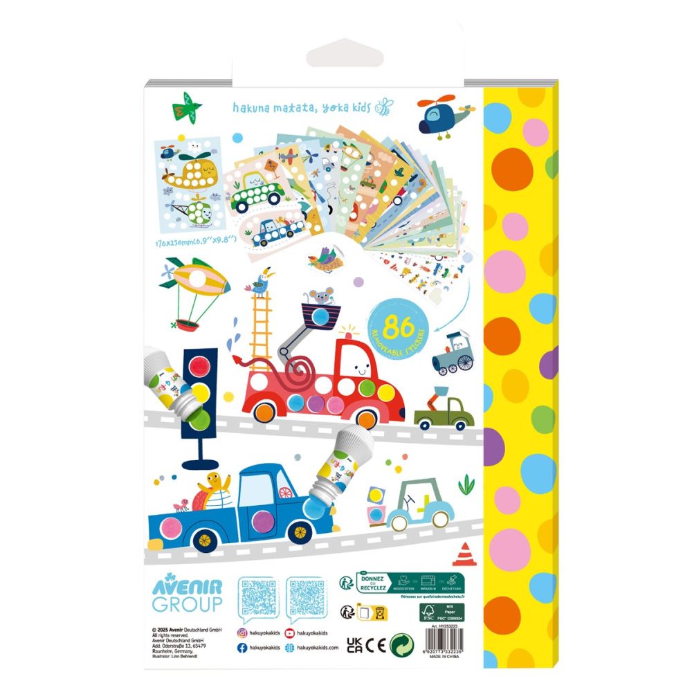 Carte de colorat, Avenir, Dots4Fun, Mijloace de transport