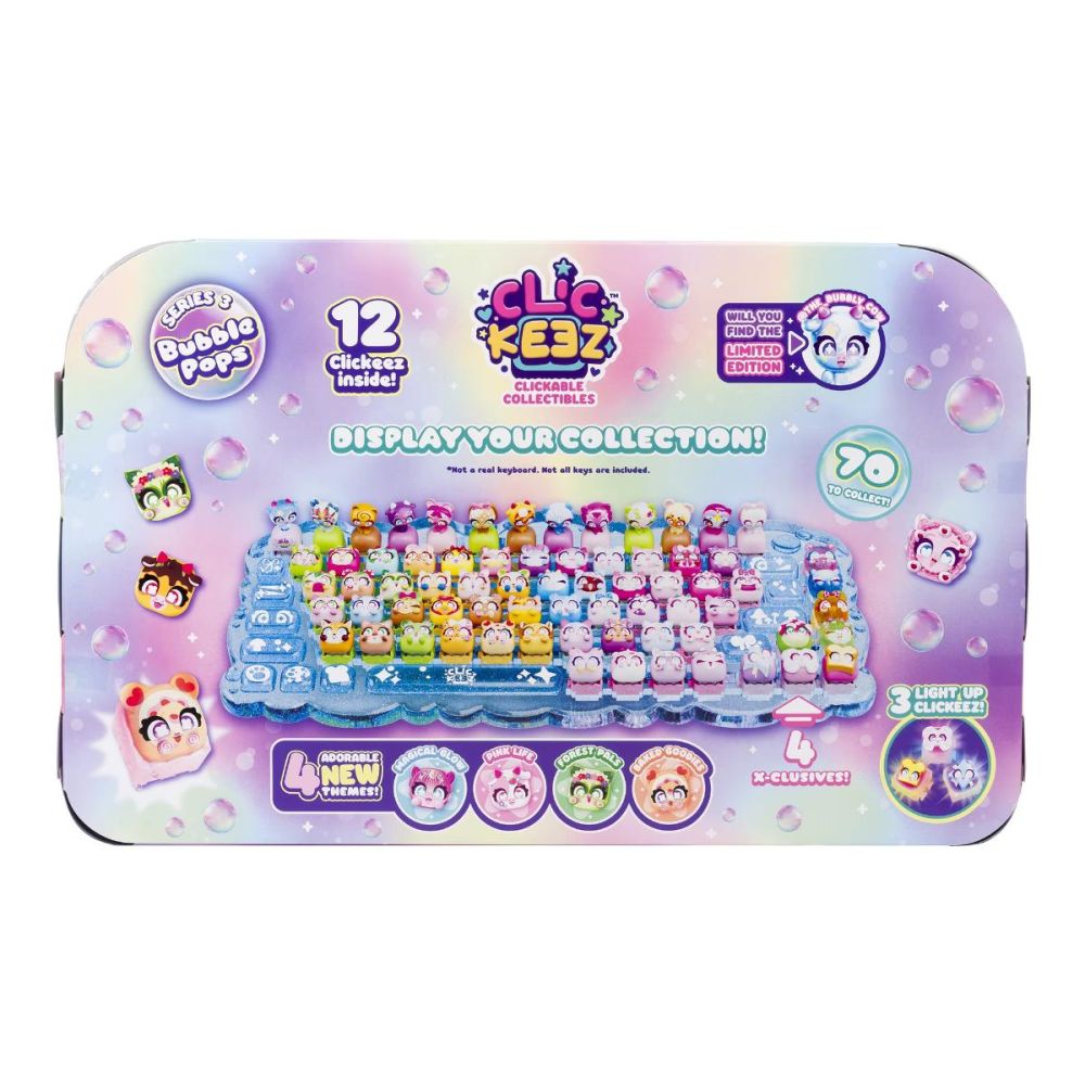 Set taste decorative, Clickeez, Keyboard Mega Pack, Bubble Pops Seria 3