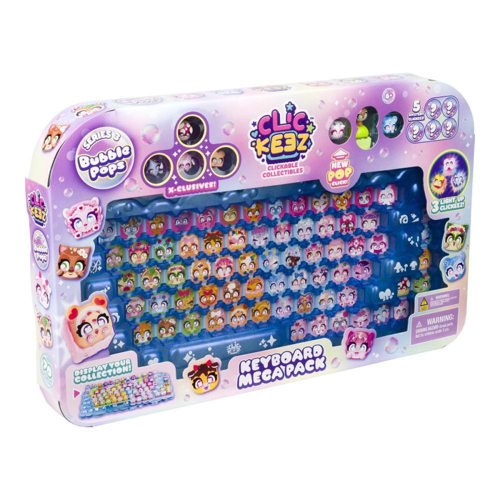 Set taste decorative, Clickeez, Keyboard Mega Pack, Bubble Pops Seria 3