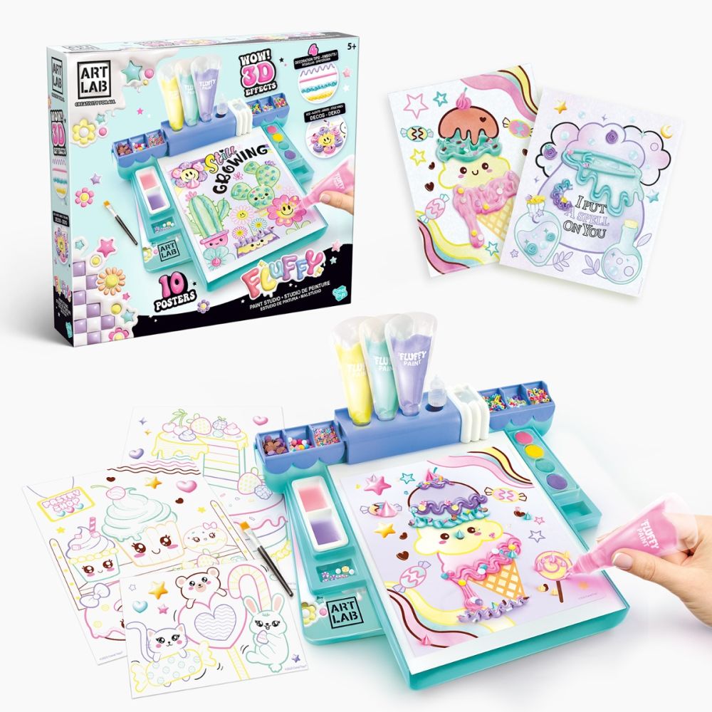 Set creativ de pictura, Art Lab, Fluffy Paint Studio | Noriel Set creativ de pictura, Art Lab, Fluffy Paint Studio | Noriel