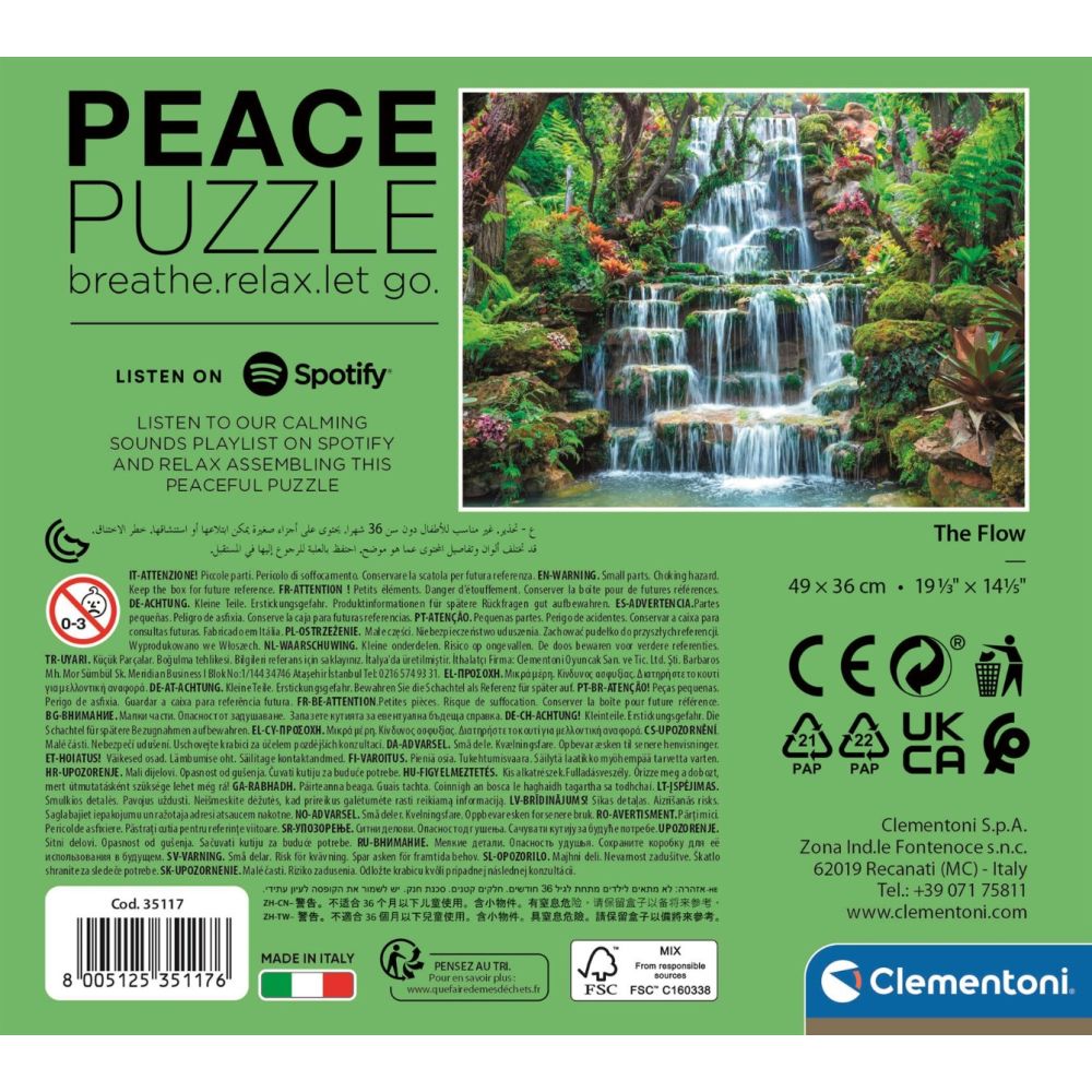 Puzzle Clementoni, Cascada Naturala, 500 piese