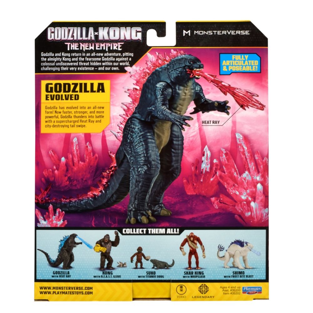 Figurina articulata cu accesoriu, Monsterverse, Godzilla Evolved, 15 cm