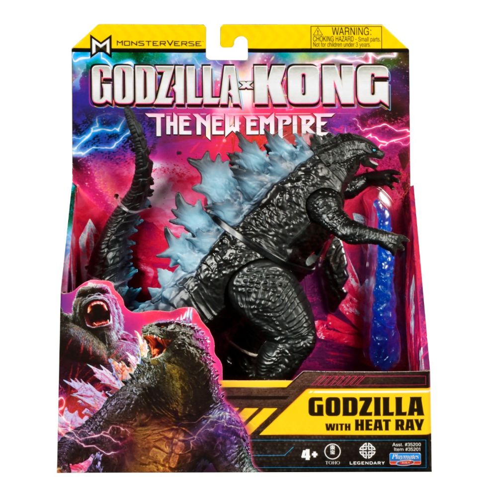 Figurina articulata cu accesoriu, Monsterverse, Godzilla with Heat Ray, 15 Cm