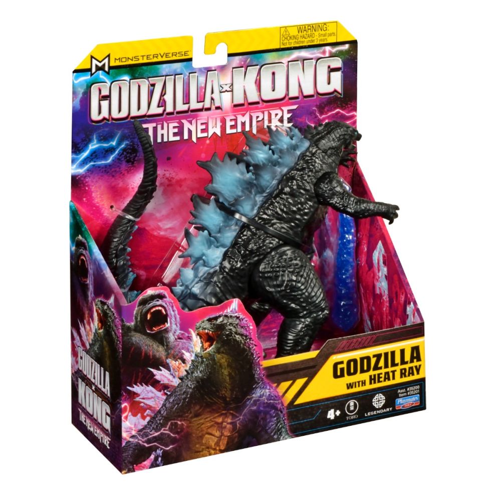 Figurina articulata cu accesoriu, Monsterverse, Godzilla with Heat Ray, 15 Cm