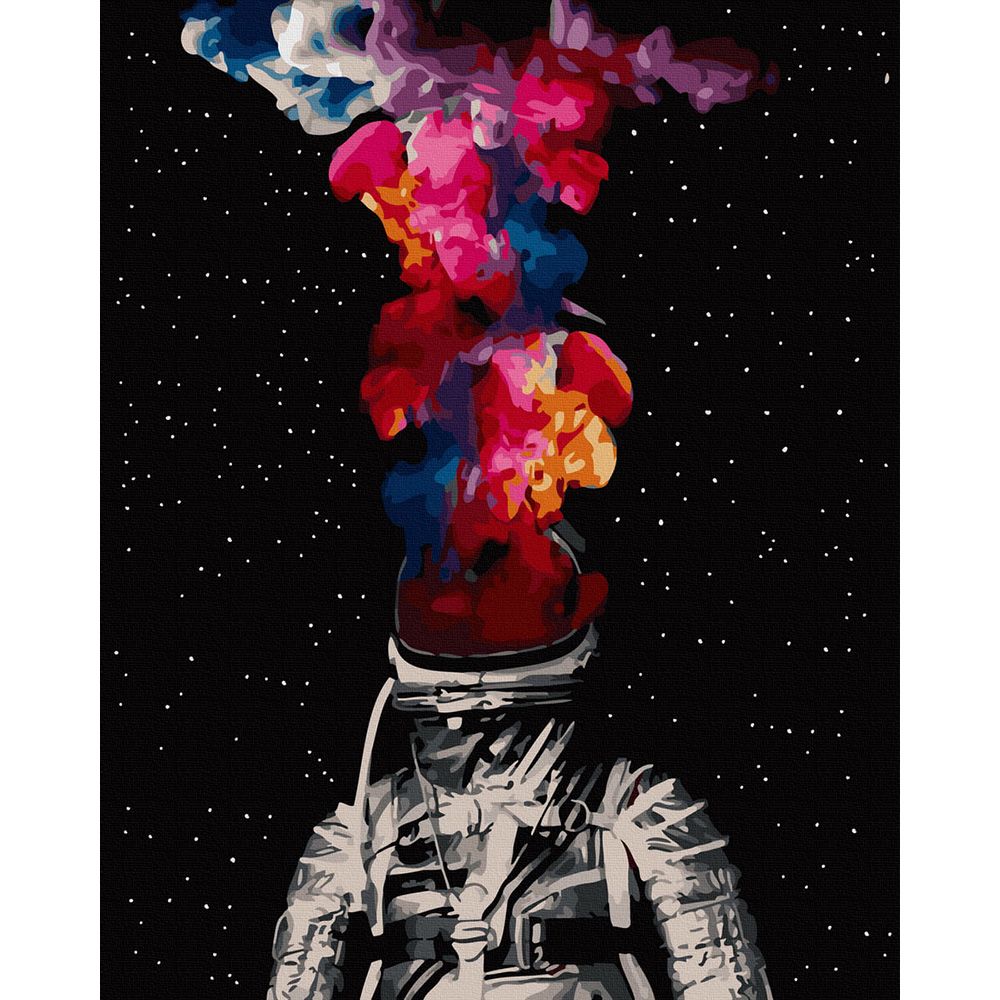 Set Pictura pe numere, Acuarello, Astronaut abstract 
