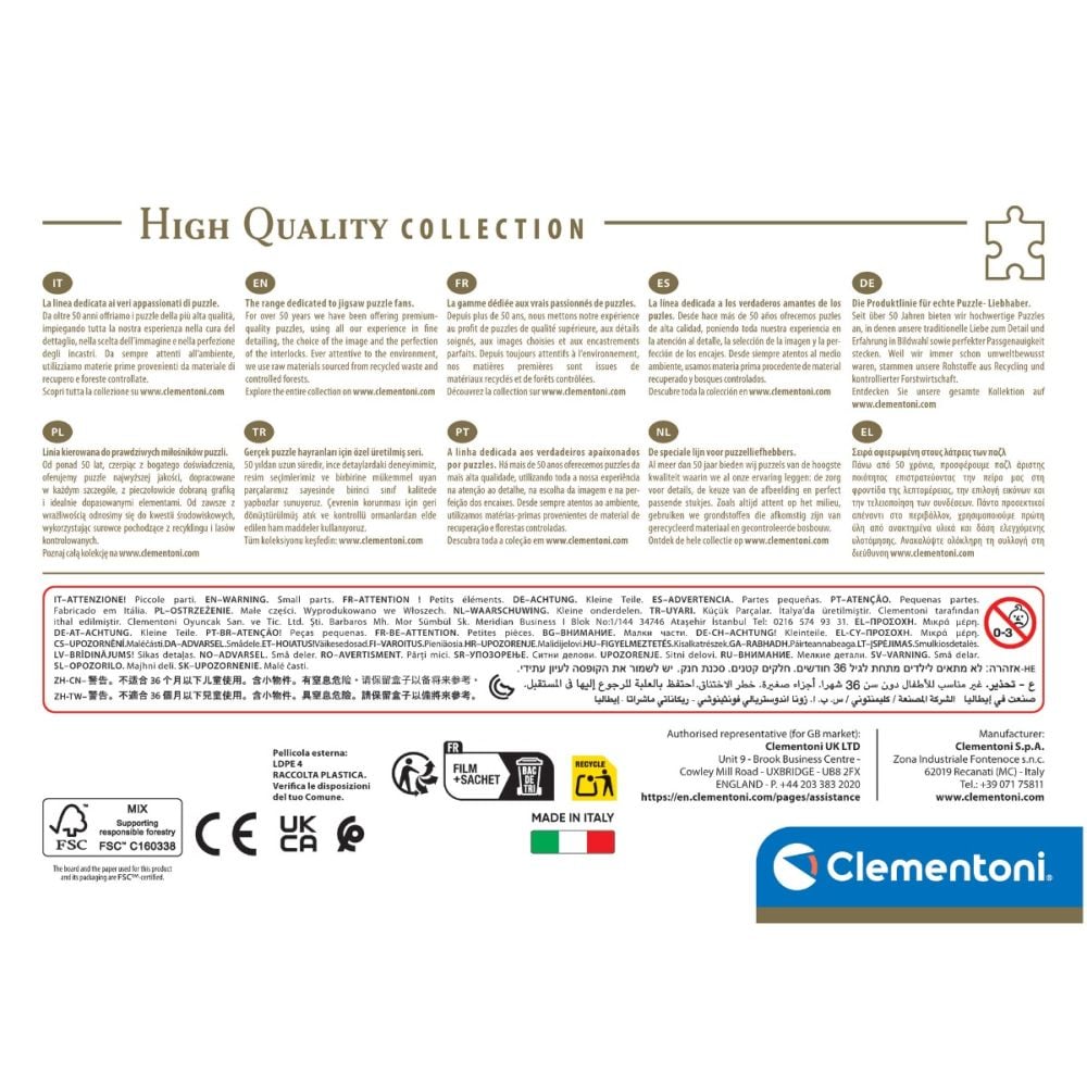 Puzzle Clementoni, Night at the Eiffel Cafe, 500 piese