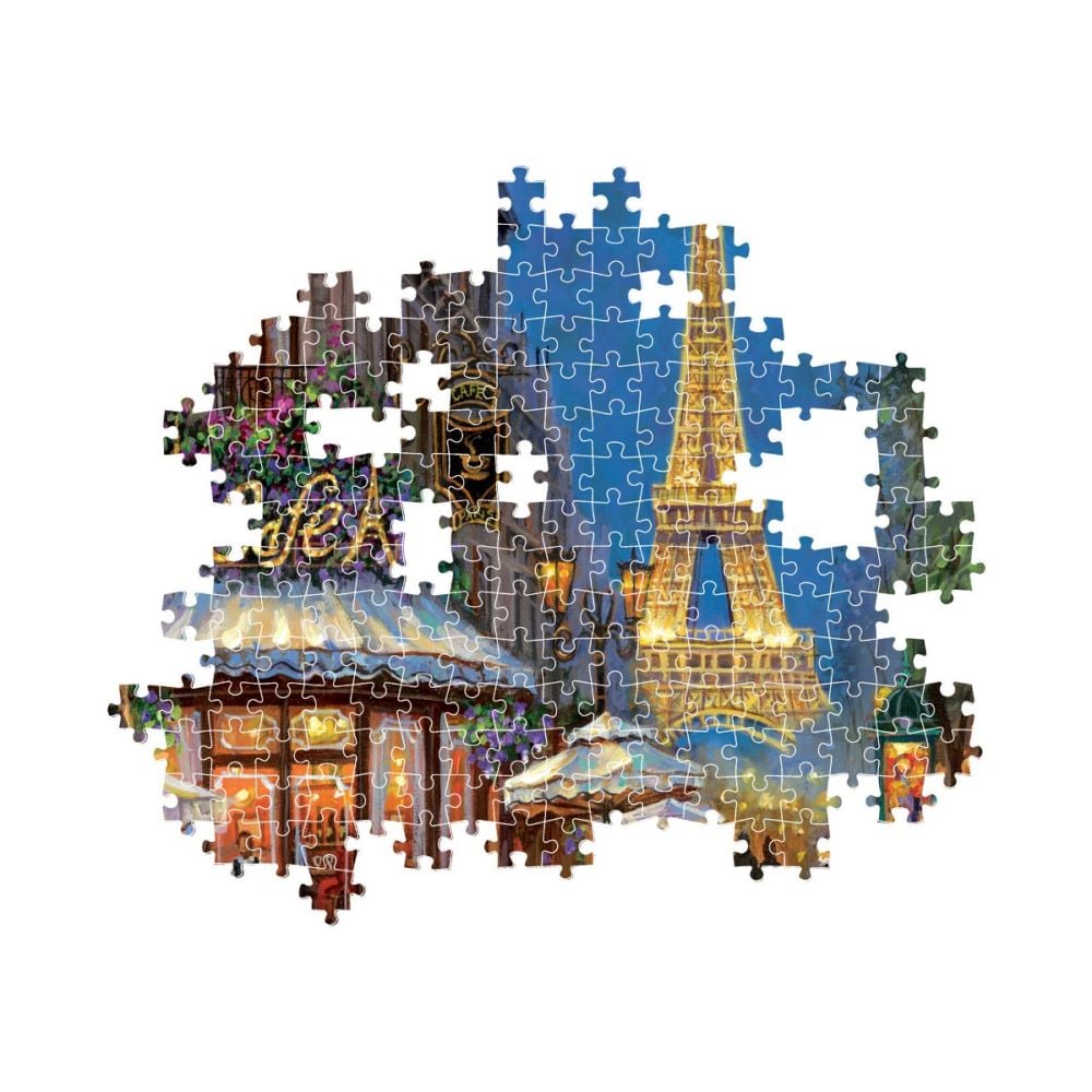 Puzzle Clementoni, Night at the Eiffel Cafe, 500 piese