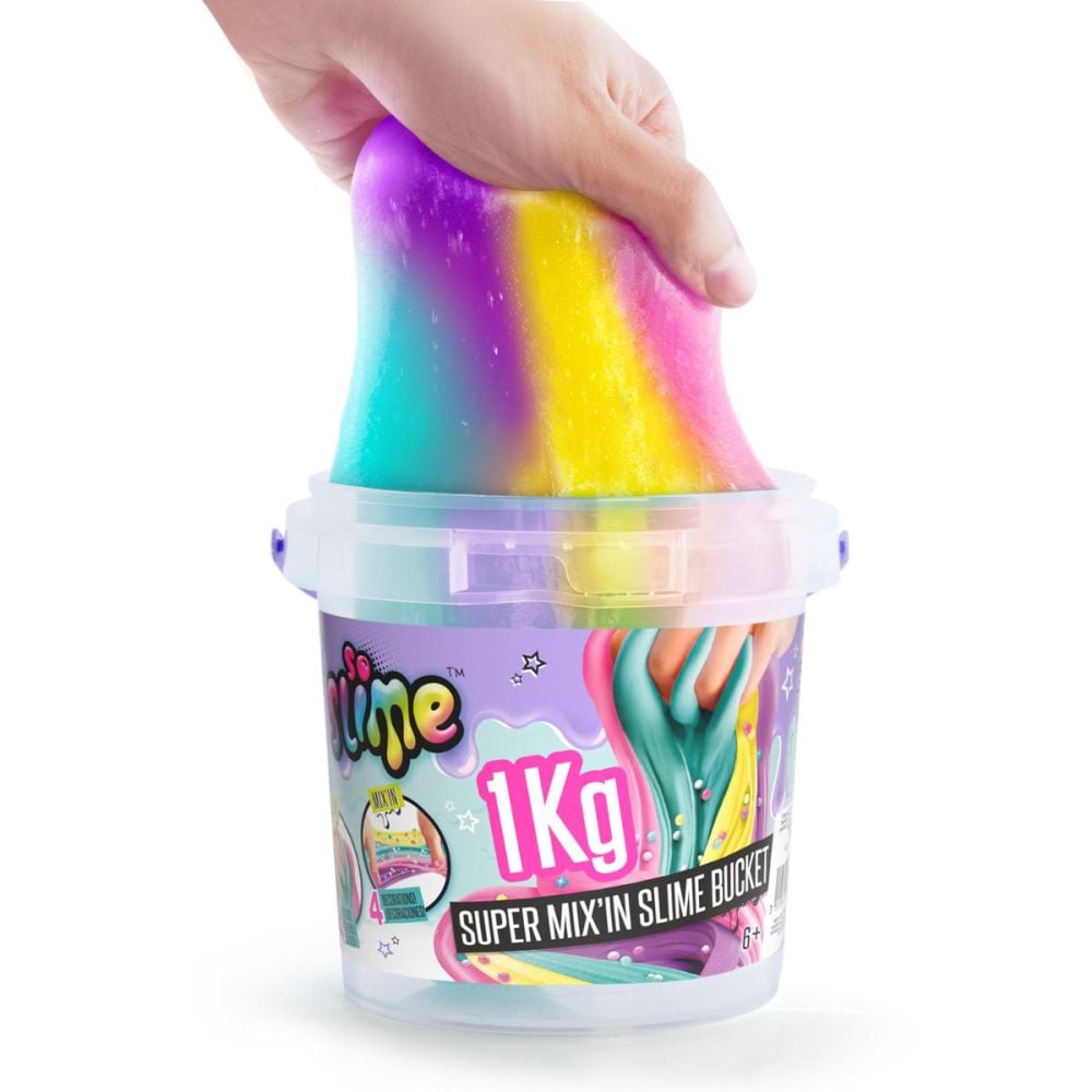 Galetusa cu slime si decoratiuni, So Slime DIY, Super Mix, 1 kg