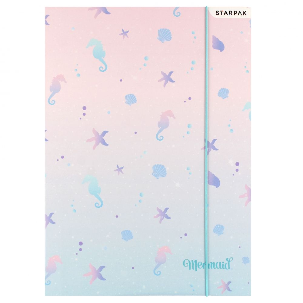 Mapa cu elastic A4, Starpak, Mermaid
