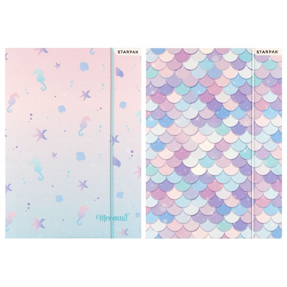 Mapa cu elastic A4, Starpak, Mermaid