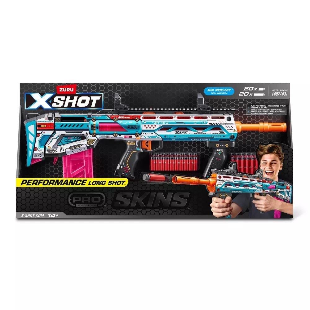 ★　satooo　★ Arma de jucarie X-Shot, Skins Pro Series Longshot, 40 proiectile