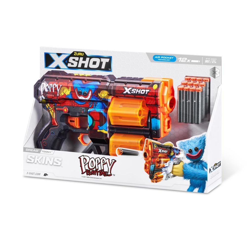 Blaster X-Shot, Excel Skins Dread, Tonny, 12 proiectile