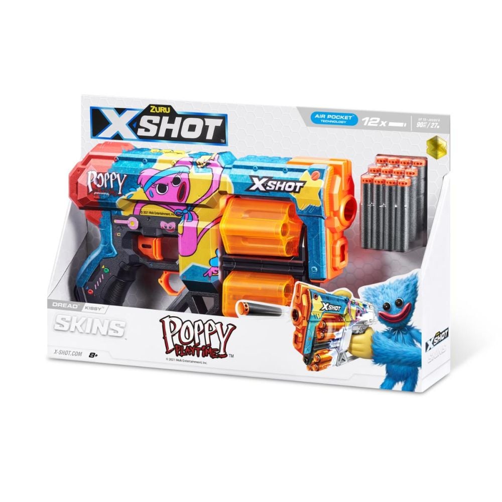 Blaster X-Shot, Excel Skins Dread, Kissy, 12 proiectile