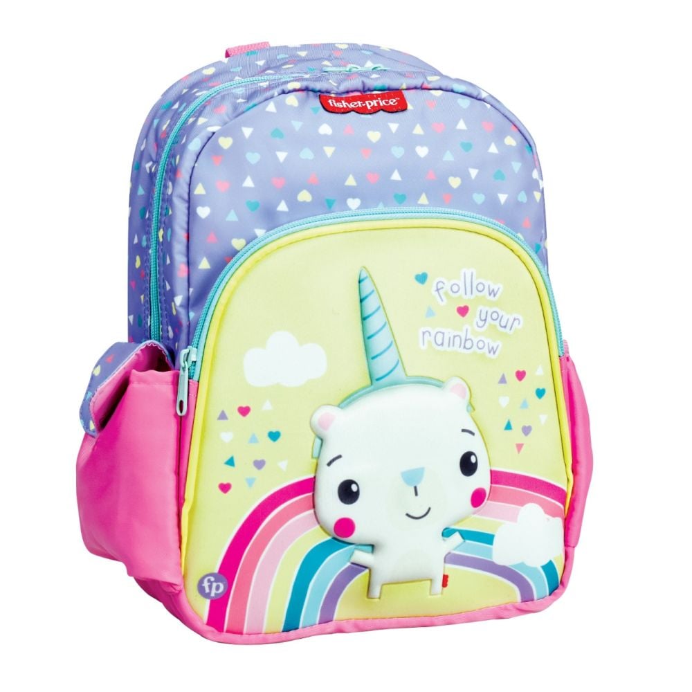 Ghiozdan de gradinita cu 1 compartiment, Fisher Price, Unicorn