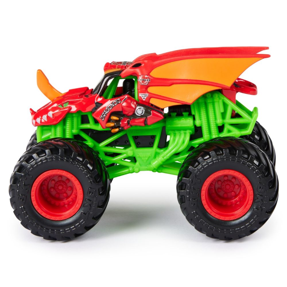 Set 2 masini, Monster Jam, Bakugan Dragonoid Vs Dragonoid, 1:64, 20144306