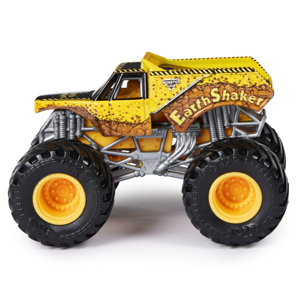 Set 2 masini, Monster Jam, Bad Company Vs Earth Shaker, 1:64, 20144308