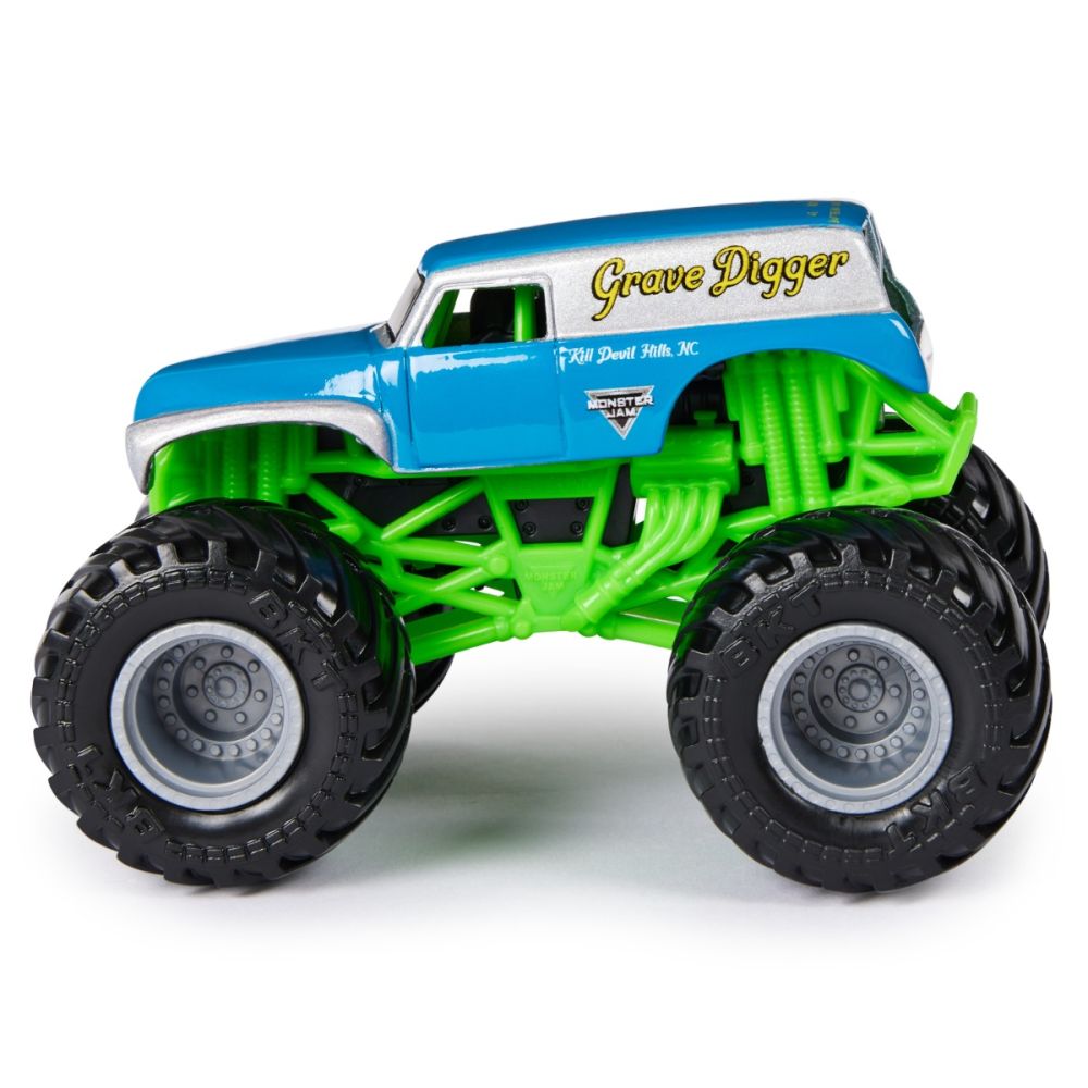 Set 2 masini, Monster Jam, Grave Digger Vs Grave Digger The Legend, 1:64, 20144309