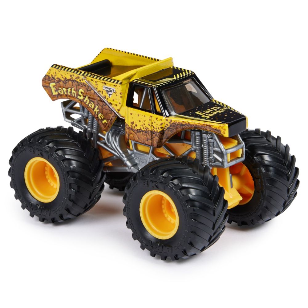 Set 2 masini, Monster Jam, Bad Company Vs Earth Shaker, 1:64, 20144308