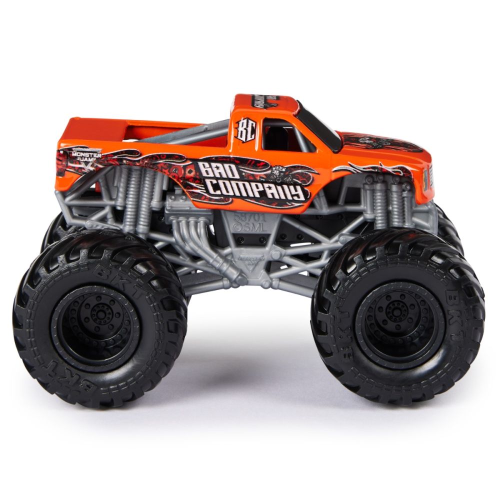 Set 2 masini, Monster Jam, Bad Company Vs Earth Shaker, 1:64, 20144308