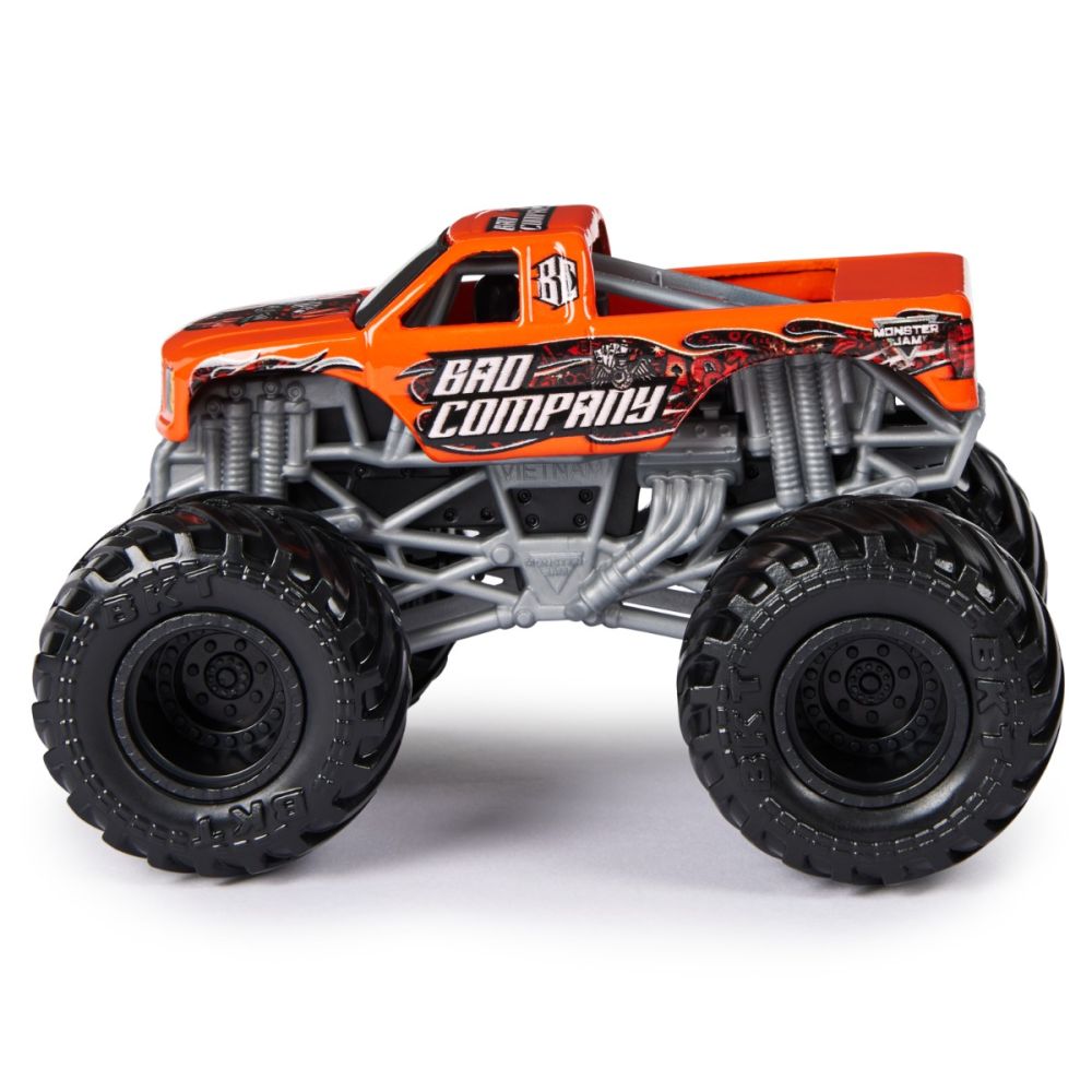 Set 2 masini, Monster Jam, Bad Company Vs Earth Shaker, 1:64, 20144308