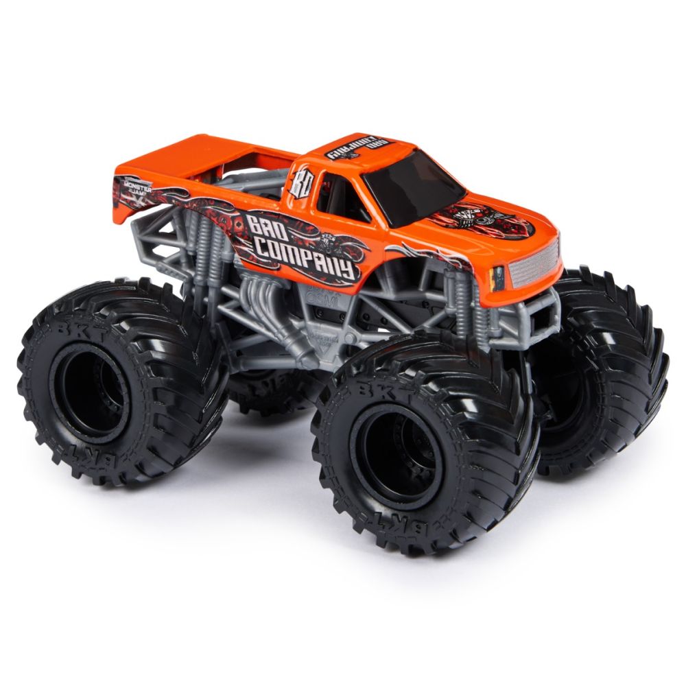 Set 2 masini, Monster Jam, Bad Company Vs Earth Shaker, 1:64, 20144308