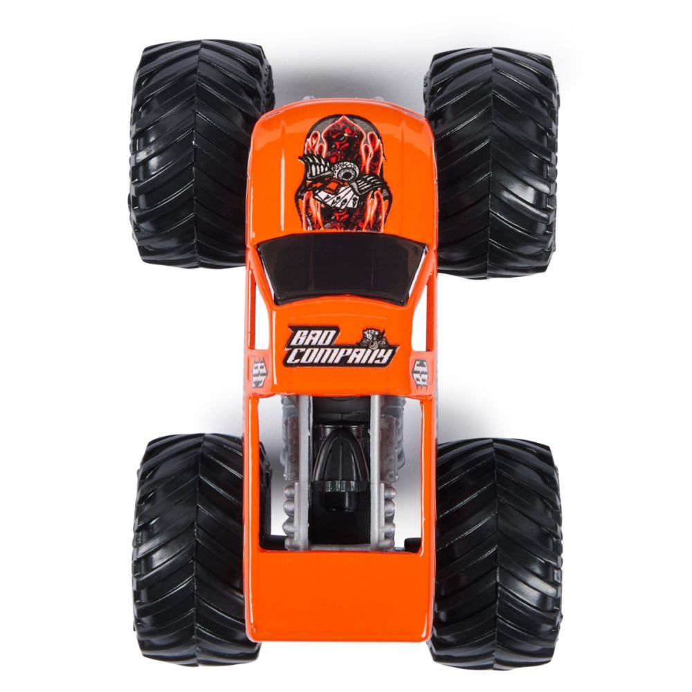 Set 2 masini, Monster Jam, Bad Company Vs Earth Shaker, 1:64, 20144308