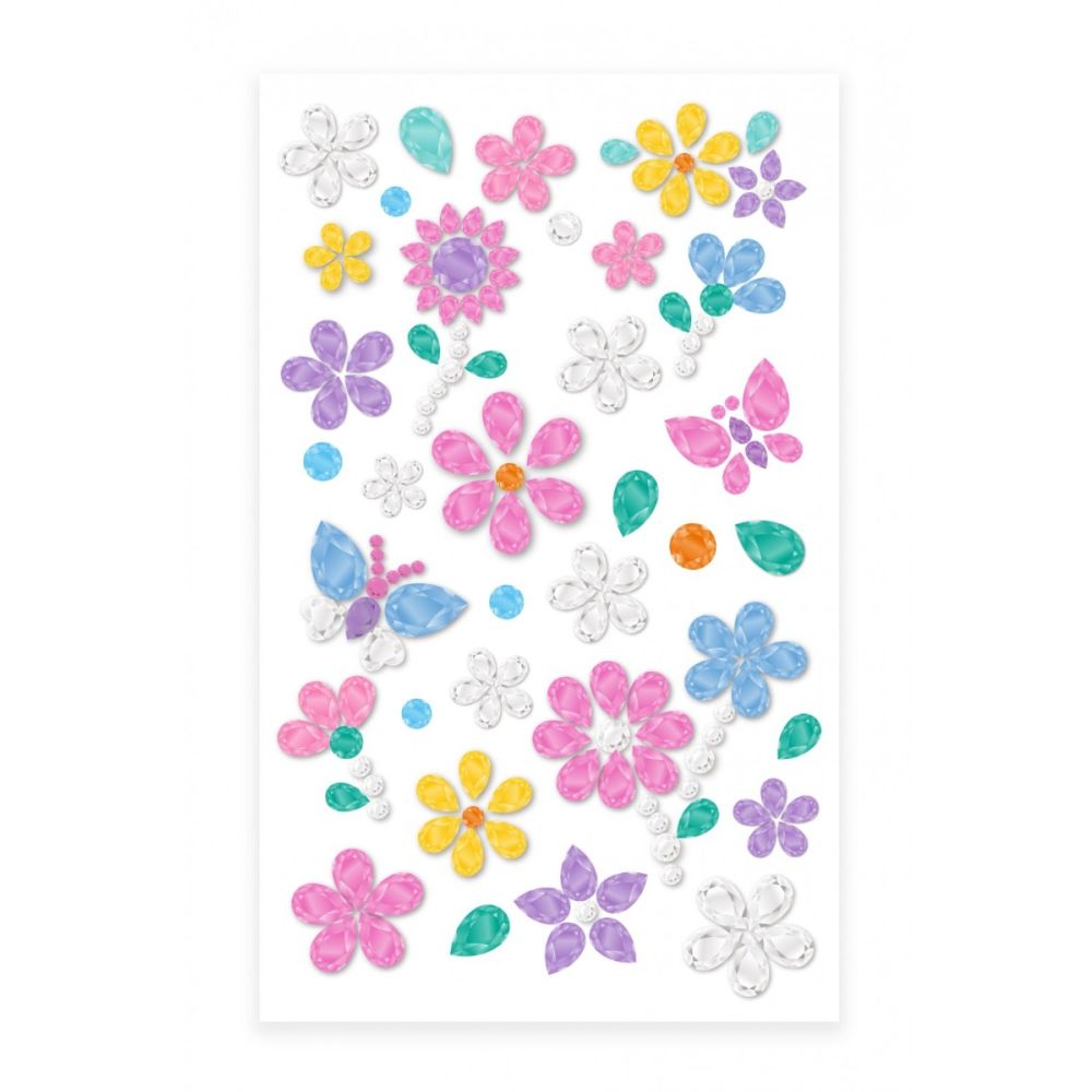 Set abtibilduri, Avenir, Gem Stickers, Flowers