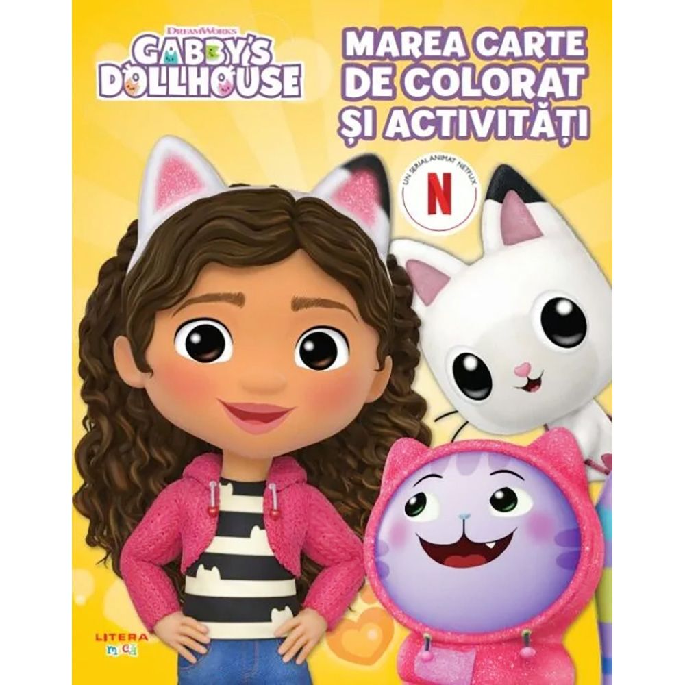 Marea carte de colorat si activitati, Litera, Gabbys Dollhouse