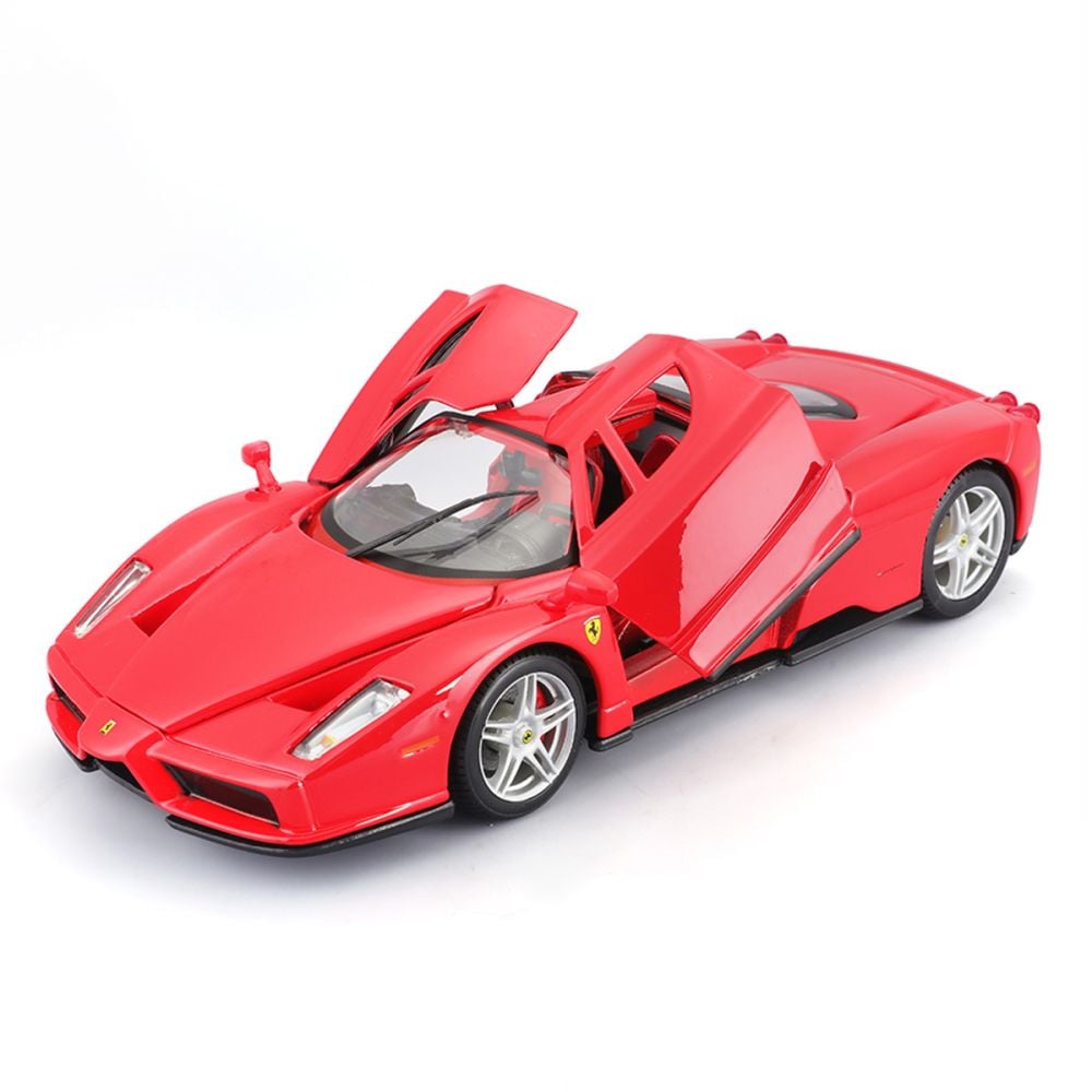 Set constructie masinuta metalica, Maisto, Ferrari Enz, 35 piese, 1:24, Rosu