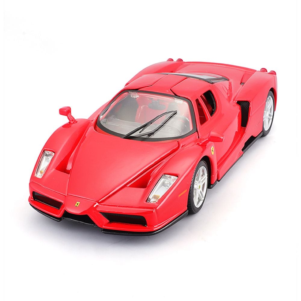 Set constructie masinuta metalica, Maisto, Ferrari Enz, 35 piese, 1:24, Rosu