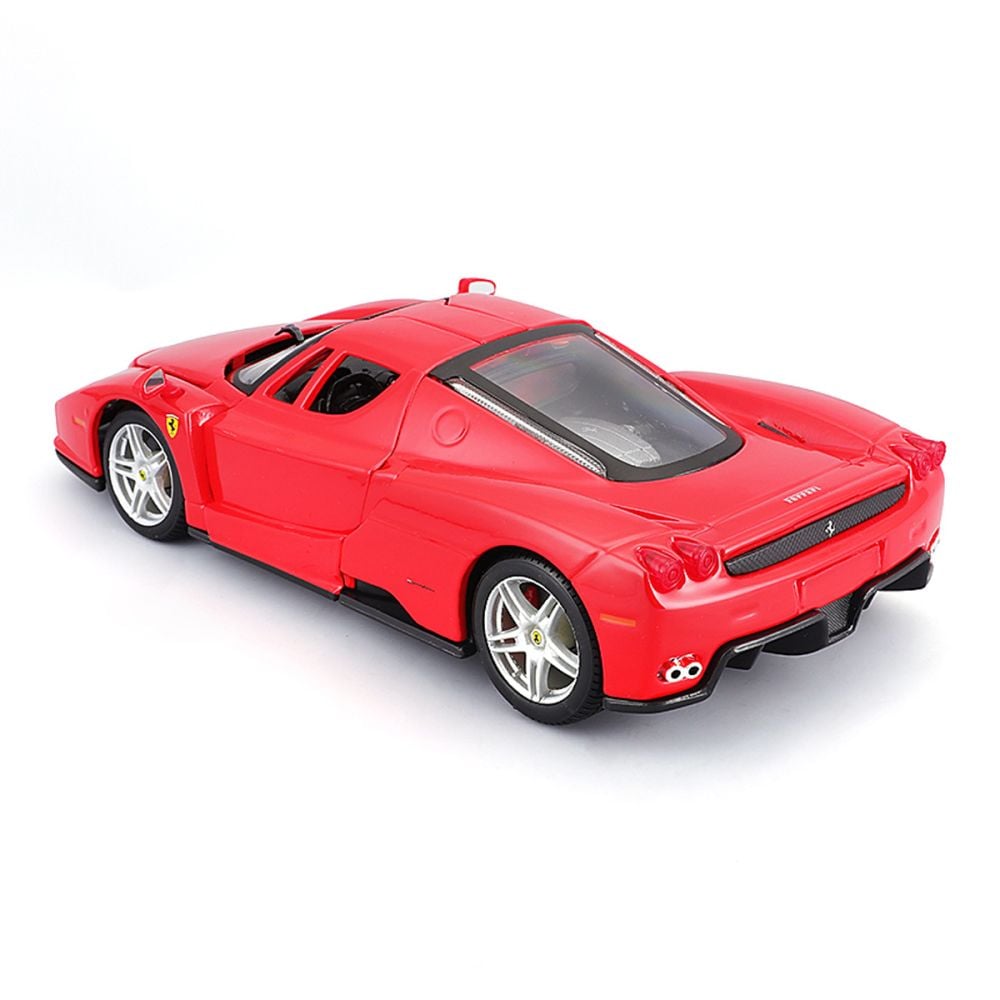 Set constructie masinuta metalica, Maisto, Ferrari Enz, 35 piese, 1:24, Rosu