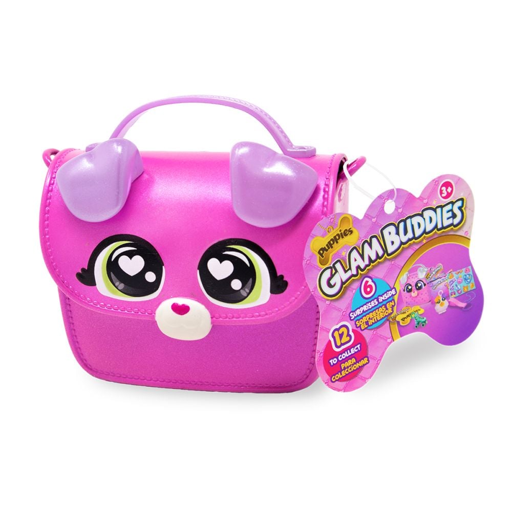 Set figurina cu accesorii in poseta, Glam Buddies, Puppies Mini