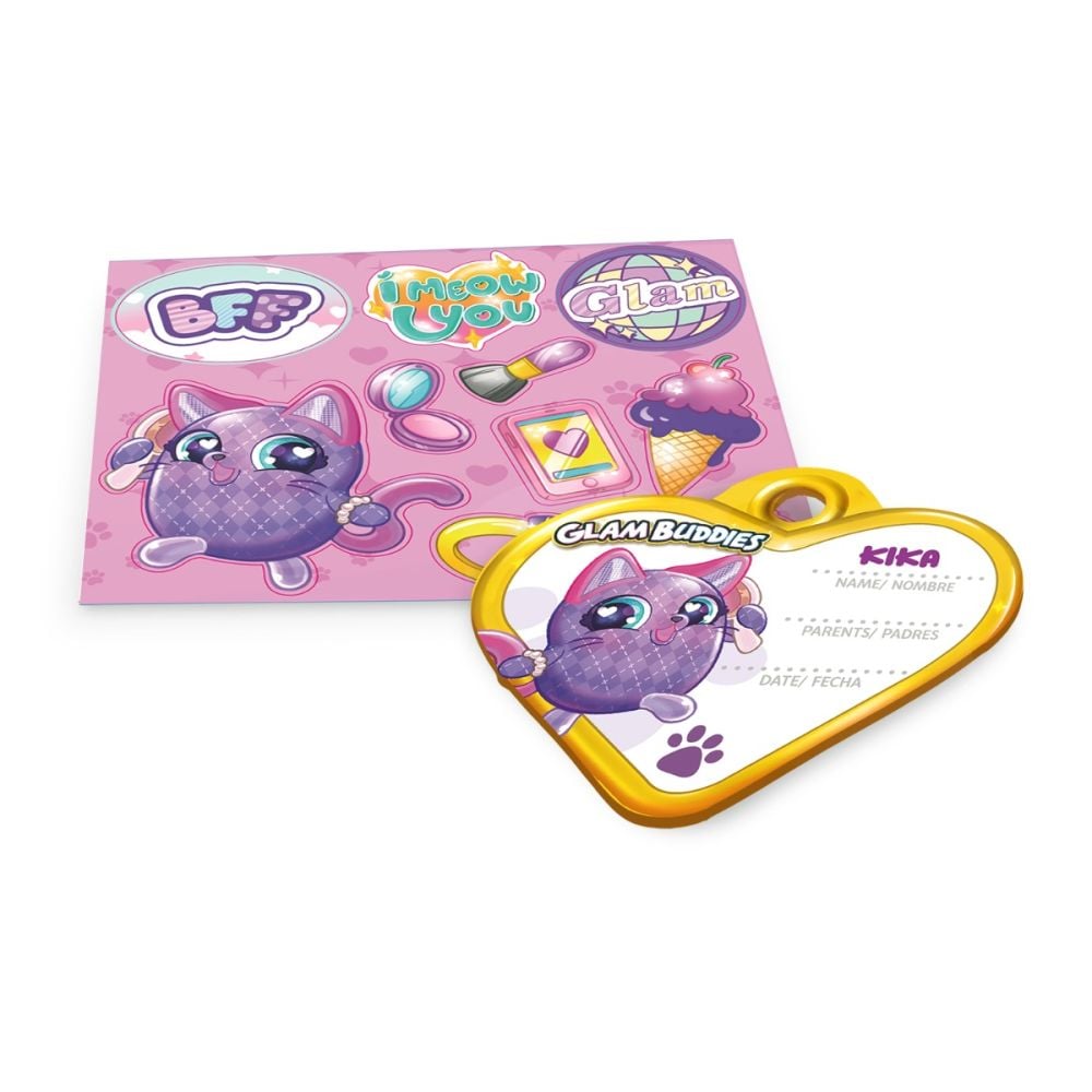 Jucarie de plus surpriza in gentuta, Glam Buddies, Kittens, 10 surprize