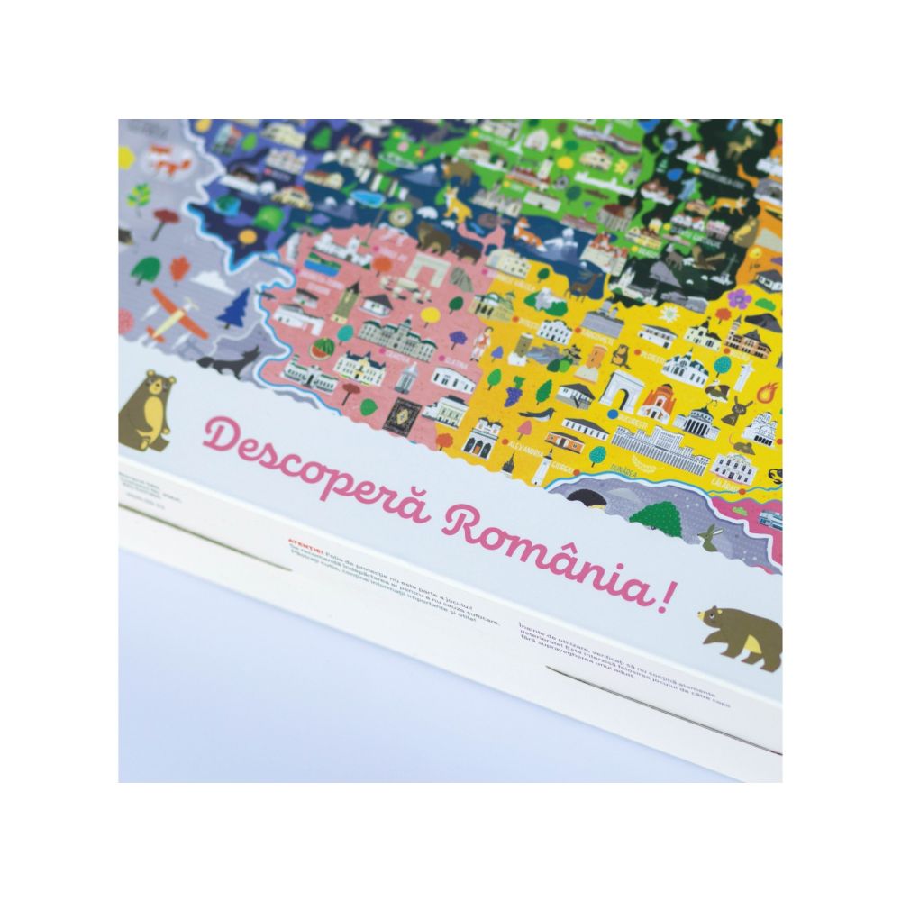 Puzzle Mimorello, Harta Romaniei, 168 piese