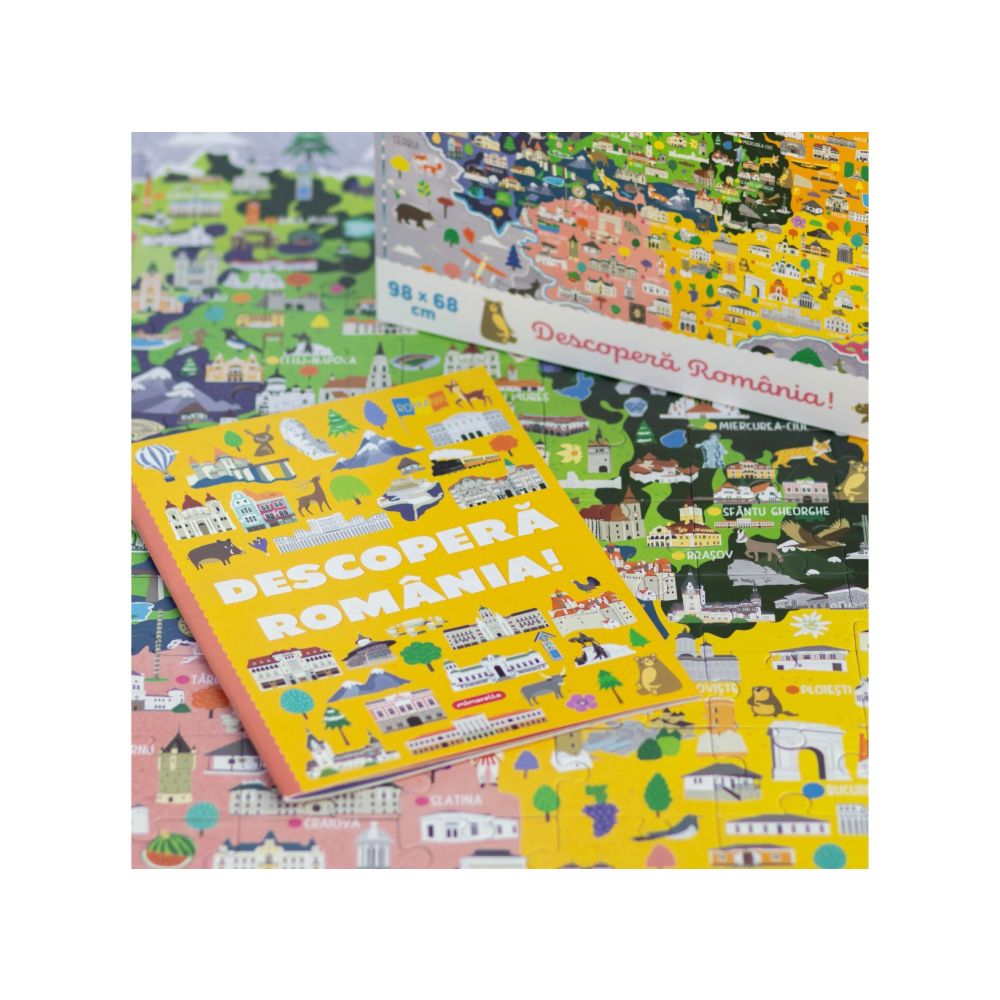 Puzzle Mimorello, Harta Romaniei, 168 piese