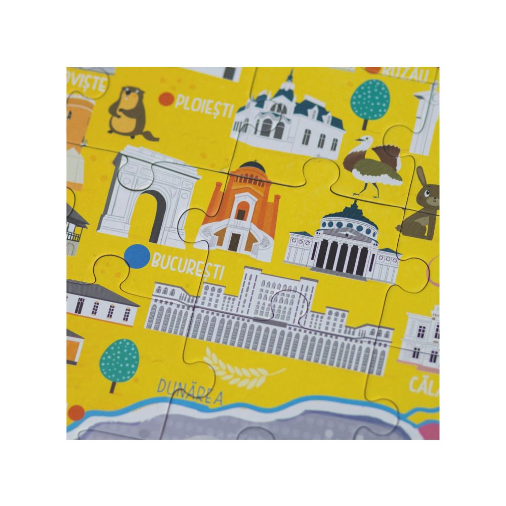 Puzzle Mimorello, Harta Romaniei, 168 piese